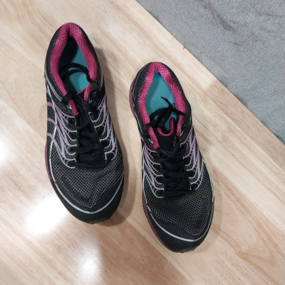 Merrell Womens Mix‎ Master Glide Running Shoes Size 9.5 Black Pink J86350